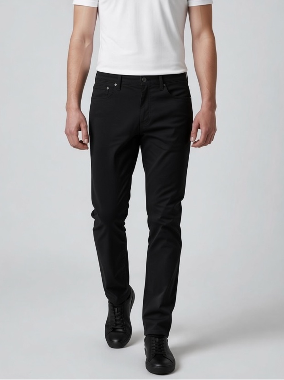 Jachs New York Men's 5-Pocket Black Stretch Pant Size 32